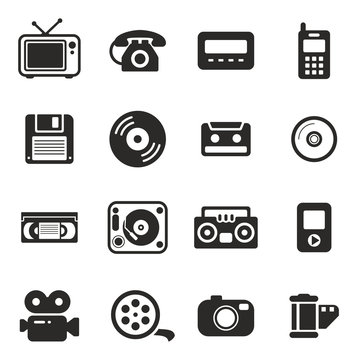 Old Technology Icons