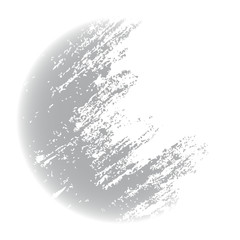grunge half-moon texture or background, illustration design element