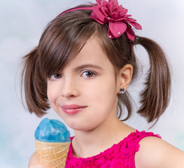 little girl with ice cream. © Lukas Gojda