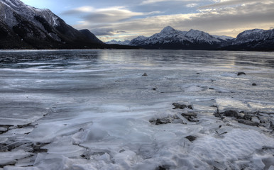 Abraham Lake Winter