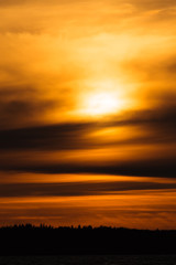 Fototapeta na wymiar Fiery sunset background