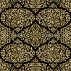 Oriental vector classic ornament. Seamless abstract background