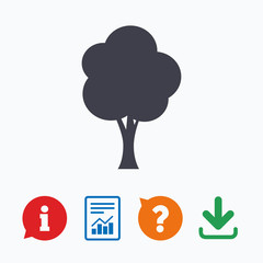 Tree sign icon. Forest symbol.