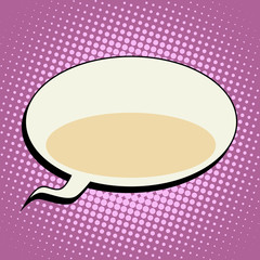 cloud comic bubble retro background for text