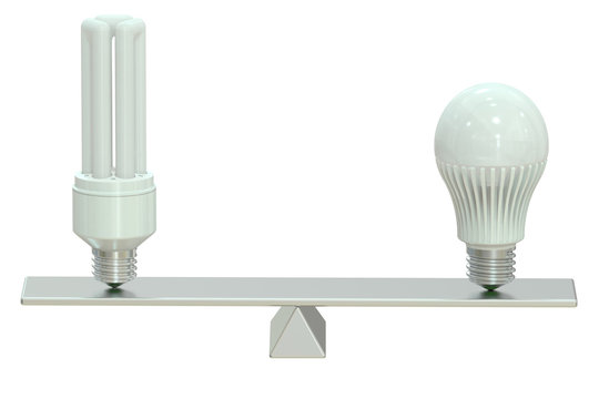 LED (Light Emitting Diode) or saving lamp concept