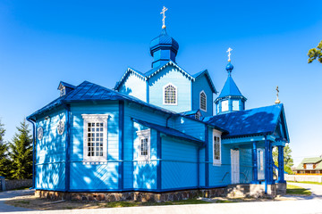 wooden Orthodox church in Narew, Podlaskie Voivodeship, Poland