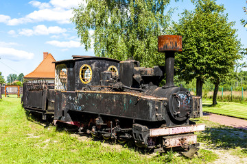 Fototapeta na wymiar forest railway, Hajnowka, Podlaskie Voivodeship, Poland