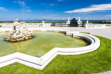 baroque garden of Hof Palace, Lower Austria, Austria