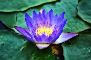 Water lily in the lake