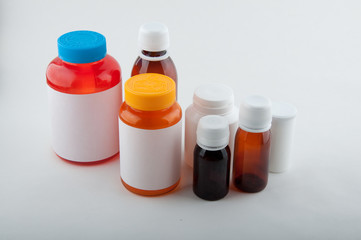Medical plastic bottles for pills and capsules