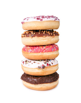 Stapel Donuts &ndash; Kalorienbombe