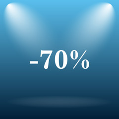 70 percent discount icon
