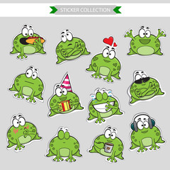 Frog Vector stickers