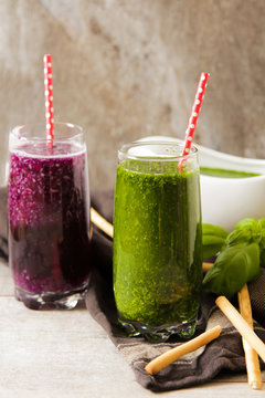 Green smoothies for a diet of spinach