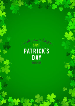 St Patrick's Day background. Vector illustration