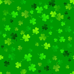 Clover seamless pattern. Vector illustration