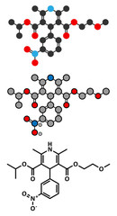 Nimodopine vasospasm drug molecule.