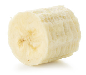 banana slice isolated on the white background