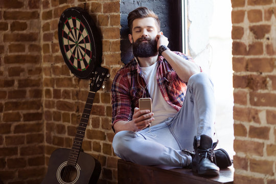 Stylish Bearded Musician