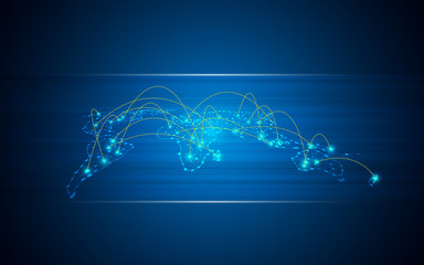 abstract background telecoms communication global technology innovation concept
