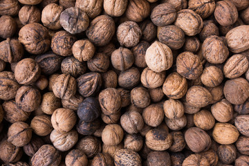 Pile of walnuts