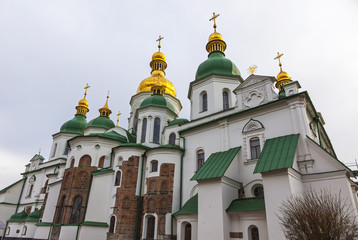 Fototapeta na wymiar Saint Sophia Cathedral in Kyiv, Ukraine