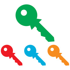 Key sign. Colorfull set