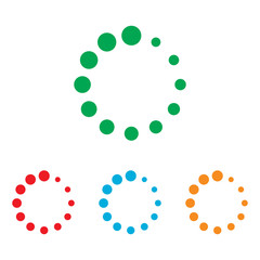 Circular loading sign