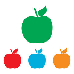 Apple sign. Colorfull set