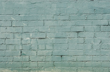 grunge brick wall background with blue color