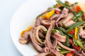 stir fried squid