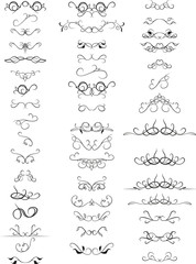 text dividers design elements set