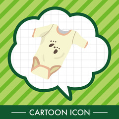 Baby clothes theme elements