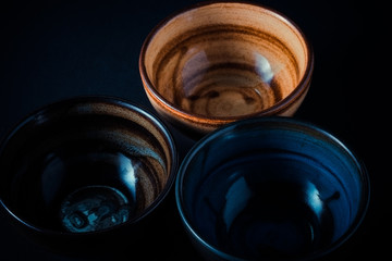 bowl with filter effect retro vintage style