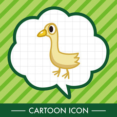 bird cartoon theme elements