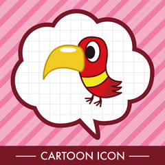 bird cartoon theme elements