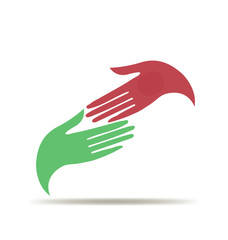 Handshake logo vector
