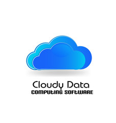 Cloud icon logo on white
