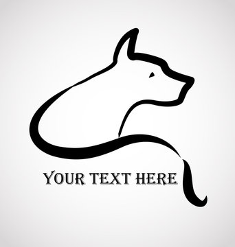 Dog logo vector design