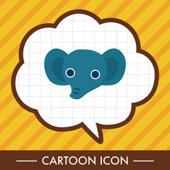 animal elephant cartoon theme elements