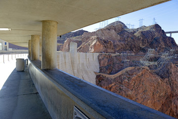 Hoover Dam, a massive hydroelectric engineering landmark located on the Nevada and Arizona border built to harness power from the Colorado River, is a top tourist attraction from Las Vegas