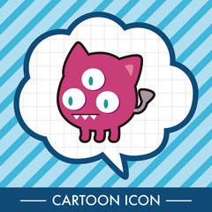 monster cartoon theme elements vector,eps