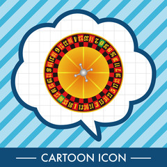 Obraz premium casino roulette theme elements