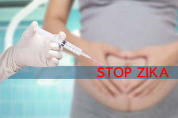 Zika virus concept, Stop Zika Virus