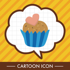 decorating cake theme elements vector,eps10