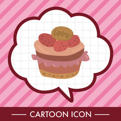 decorating cake theme elements vector,eps10