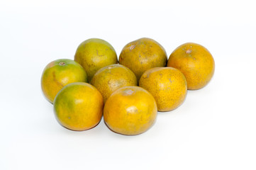 fresh oranges isolated