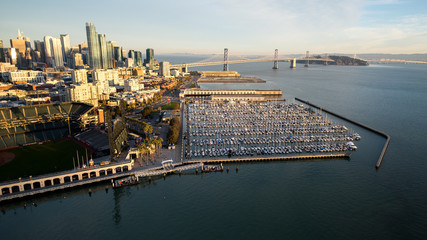Above San Francisco's McCovey Cove
