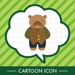 bear theme elements vector,eps