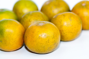 fresh oranges isolated